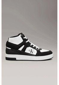 Resim Calvin Klein Ck Jeans Basket Cup Mıd Laceup Authentıc Erkek Siyah Sneaker Ym0ym01109-0gm Siyah 