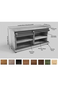 Resim NT Concept Ntconcept Rona Doğal Ağaç Keson 130cm-h60cm-41cm 
