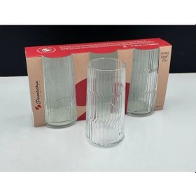 Resim Paşabahçe 420450 Dunes Su Bardağı 410 Cc 3'lü Şeffaf 