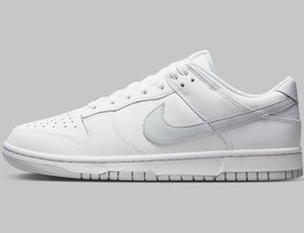 Resim Nike Dunk Low Retro White Pure Platinum Beyaz Unisex Sneaker 