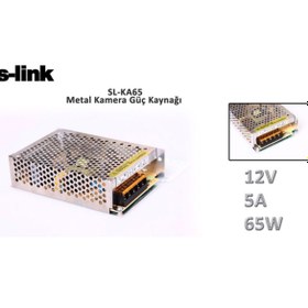 Resim Genel Markalar Sl-ka65 12v 5a 65w Metal Kamera Güç Kaynağı 