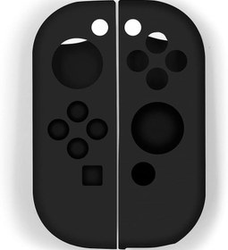 Resim Peziang Nintendo Switch Joy-Con Controller Cilt, Kaymaz Silikon Kavrama Kapakları Yumuşak Ultra İnce Koruyucu Kapak Kılıfı Anahtar Denetleyicisi için 2 adet Başparmak Kapaklı (Siyah) 