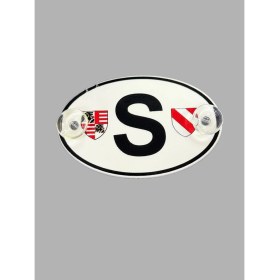 Resim S Harıfı Etiketçilere Özel Pleksi Oval Arma Vantuzlu 