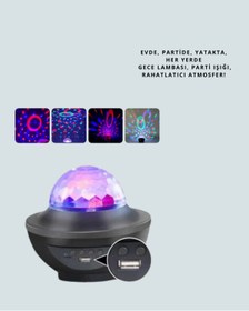 Resim pazarella 10 Renkli Kombinasyon + Breathing Light + 2 Saat Zamanlayıcılı Star Lamba 