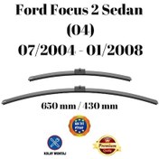 Resim Ford Focus 2 Sedan 04 2004 2005 2006 2007 2008 Uyumlu Ön Cam Silecek Süpürgesi Takımı 650/430mm Silbak 