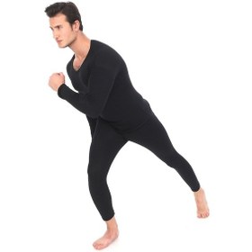 Resim Sauna Suit Termal Içlik, Unisex Kışlık Sıcak Tutan Pamuklu Yakmayan, Termal Takım, Termal Fanila Iclik Haki 