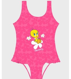 Resim Slipstop Daisyloo Askılı Kolay Kuruyan Uv Korumalı Mayo Kız Çocuk Mayo Sm2612050701 Pembe 