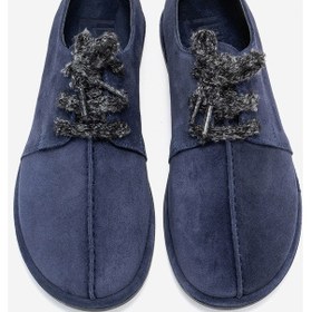 Resim Luvishoes Luvi Shoes Denora Lacivert Süet Hakiki Deri Kadın Günlük Ayakkabı Lacivert 