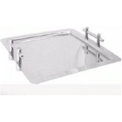 Resim Çelik Kare Servis Tepsisi 