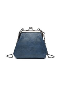 Resim Barcelona K21 Mini Boy Yıkama Deri Burslu Kadın Kese 21-k Barcelona 1907-7 Lacivert 