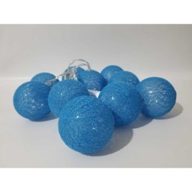 Resim MOBGİFT Led Işıklı Koton Top Dizeleri 10 Lu 2 Metre -lacivert 