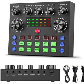 Resim Ses Değiştirici Özellikli V8s Profesyonel Ses Kartı - Pc Oyun, Karaoke, Canlı 