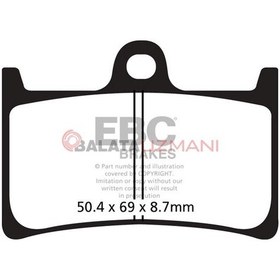 Resim Yamaha Yzf-R1 2002-2003 Ön Fren Balatası Ebc Fa252 