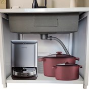 Resim 1 adet SUS304 Paslanmaz Çelik Lavabo Süzgeci, Uzatılmış Drenaj Borusu ile, 11.0 cm Çap, Tek Kapaklı Mutfak Lavabası için Yerden Tasarruf Sağlayan Yüksek Yan Çıkışı, Zemin ve Duvar Kurulumuna Uygun, Metal ve Plastik Malzeme 