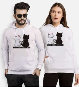 Resim Tshirthane Love You-Love Me Sevgili Kombinleri Kapüşonlu Kombini 