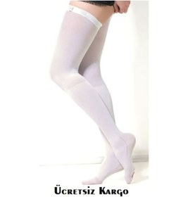Resim Diz Üstü Anti Embolizm Hafif Basınç Varis Çorabı Emboli Çift 