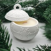 Resim 2 adet Kar Desenli Beyaz Silikon Mum Kalıbı - Mükemmel Noel Süsleri, Festiv Kıyafetler ve Tatil Dekoru için, Mum Yapımı Malzemeleri 