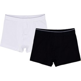 Resim Civil Boys Siyah-Beyaz 2-12 Yaş Erkek Çocuk 2'li Boxer - Standart / 6-7 Yaş 
