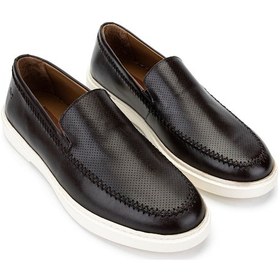 Resim Tamer Tanca Erkek Hakiki Deri Kahverengi Loafer Ayakkabı 537 3662 Erk Ayk Y25 Kahve Kahve 