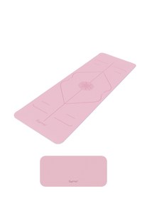 Resim Gymo Hizalamalı 6mm TPE Yoga Matı Pilates Minderi Diz Dirsek Koruyucu Matlı Set Pembe 