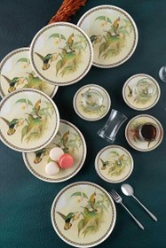 Resim Acar Orina 18 Parça Porselen Pasta İkram Seti XTL-05581/3 