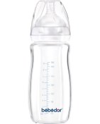 Resim Bebedor Geniş Ağızlı Isıya Dayanıklı Cam Biberon 260ml 51301 