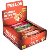 Resim Fellas vitamin & meyve bar karma kutu 35 gr 12 adet (3 çeşit) 