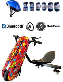 Resim Citymate Drift Car Bluetooth Hoparlörlü Graffiti Desenli Drift Scooter Kasa22 