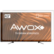 Resim Awox Uyumlu 43" inç 109 Ekran Tv Ekran Koruyucu Paneli 