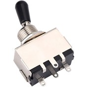 Resim Wezone Lp Stili Elektro Gitar İçin Kapalı 3 Vites Devir Anahtarı - Metal Konstruksiyon, Hassas Ve Sesiz İşlem, Siyah Kapağı 