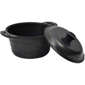 Resim Campout Granit Döküm Kamp Tenceresi 24 Cm Siyah 