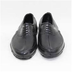 Resim Astarsız Erkek Kara Lastik Ayakkabısı Trabzon 