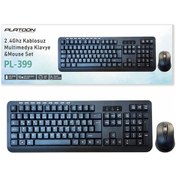 Resim Platoon PL-399 Multimedya Kablosuz Klavye Mouse Set 