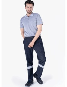 Resim Kot İş Pantolonu Reflektörlü Lacivert 