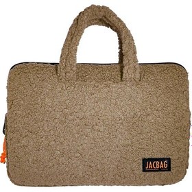 Resim Jacbag Teddy Peluş Bej/turuncu Kız Çocuk Notebook Laptop Ve Evrak Çantası Çok Renkli 