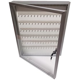 Resim 100'lü Şeffaf Kapak Alüminyum Anahtar Dolap 