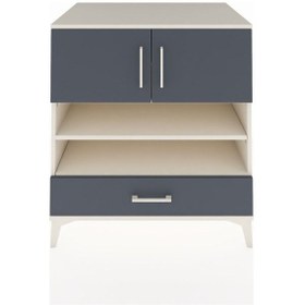 Resim Kronos Şifonyer 4 Raflı Tek Çekmeceli 2 Kapaklı 88x59x96 Ayta... Aytaşı 