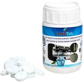 Resim Coffytab A001-3 Kahve Makinesi Temizleme Tozu, 150 Gr Beyaz 