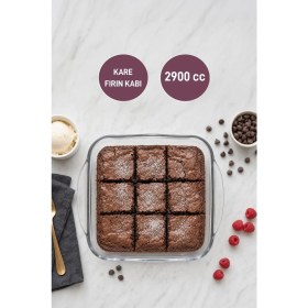 Resim Selka Home Kare Fırın Kabı 