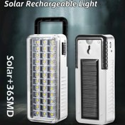 Resim Güneş Enerjili Ev Acil Durum Şarj Edilebilir LED Feneri Açık Kamp Yürüyüş Acil Durum Araba Tamiri LED Işık Güneş/USB Şarj Edilebilir Taşınabilir Acil Işık 