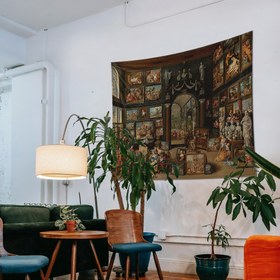 Resim Apelles Painting Campaspe Duvar Örtüsü - 100 cm x 135 cm 