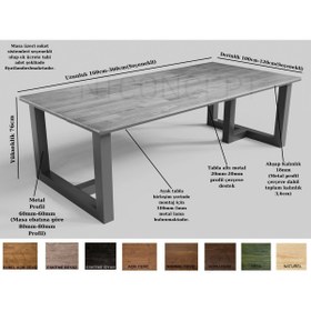 Resim NT Concept Ntconcept Kau Doğal Ağaç Toplantı Masası(120CM-300CM) 