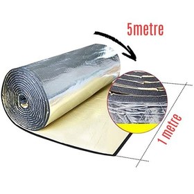 Resim Oto Ses Yalıtım Malz. Folyolu 5m2 Araç Ve Karavan Ses Isı İzolasyonu Süngeri 6mm Yapışkanlı 