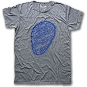 Resim Polis Logo Kadın Kısa Kollu T-Shirt - Gri 