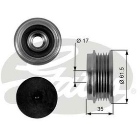 Resim GATES OAP7076 ALTERNATÖR KASNAĞI PASSAT / A4 A6 