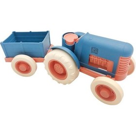 Resim Let's Be Child Römorklu Sürtmeli Plastik Traktör Lc-30878 Lacivert-turuncu 
