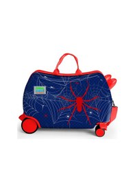 Resim Coral High Kids Lacivert Kırmızı Örümcek Desenli Otur-çek Çocuk Valizi 16367 Lacivert 