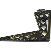 Resim Kosona Bjm383 Alüminyum Alaşım Tekerlek Ölçüm Cetveli, 21x8x3cm Boyut, 75g Hafif 