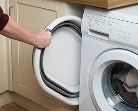 Resim Katlanabilir Çamaşır Sepeti - Katlanır Çamaşır Sepeti - Gri - 54,5x39x8 CM - PP+ 