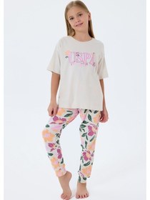 Resim U.s. Polo Assn. Kız Çocuk Beyaz Pijama Takım Beyaz 